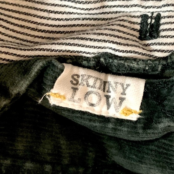 Madewell emerald green corduroy skinny low rise size 25 pants skinny ankle - Picture 8 of 8